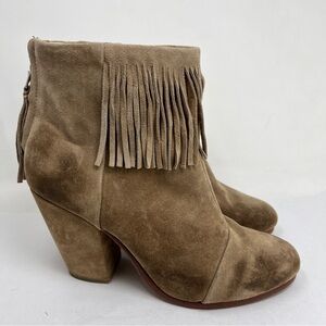 Rag & Bone Newbury Fringed Suede Ankle Boots EU 39 US 9